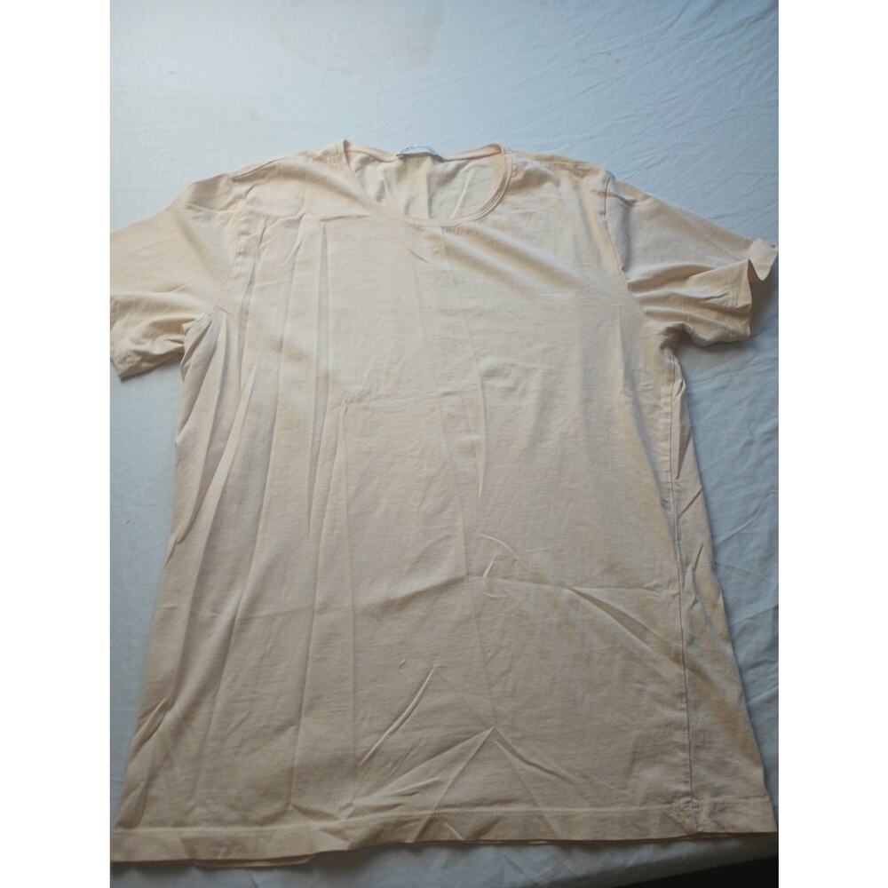 Zara Basic Yellow Tee Shirt Women Size Medium Pull on Casual‎